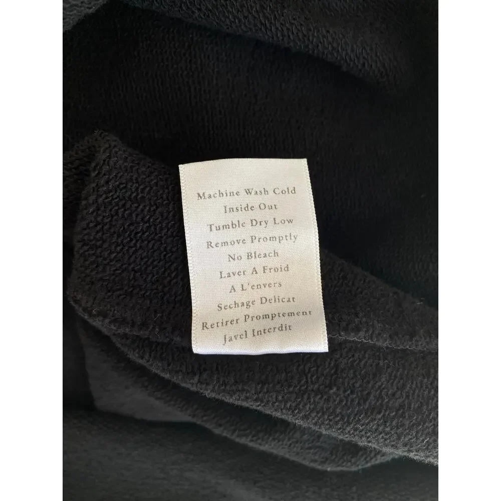 Frank & Eileen Effie Long-Sleeve Funnel Neck Capelet Black Pullover Sweatshirt S - Picture 10 of 10